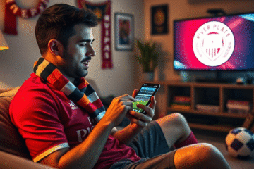 Aplicación para ver el partido de fútbol de River Plate en vivo, ideal para aficionados.