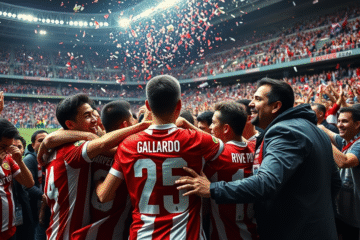 Marcelo Gallardo celebra con su equipo tras la victoria en el Superclásico, destacando la alegría de los hinchas y un merecido descanso para los jugadores.