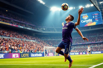 Lucas Beltrán anotando un gol clave para la Fiorentina en un partido reciente.