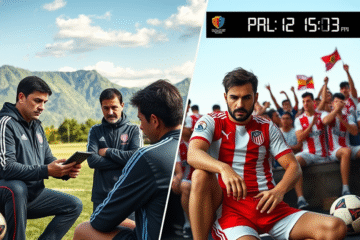 River Plate entrenando en Ecuador mientras se prepara para el superclásico contra Boca Juniors.