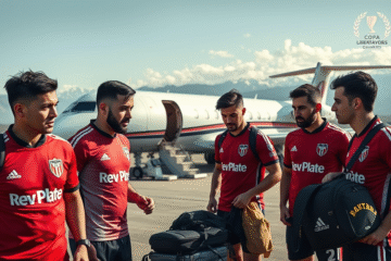 River Plate preparándose para su difícil partido contra Independiente del Valle en la Copa Libertadores, enfrentando desafíos como la altitud y el largo viaje.