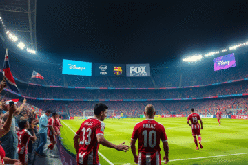 River Plate enfrentándose a Barcelona SC en un partido crucial de la Copa Libertadores.