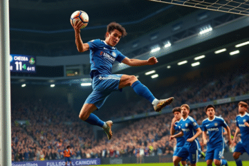 Enzo Fernández comemorando seu gol na final da UEFA Conference League.