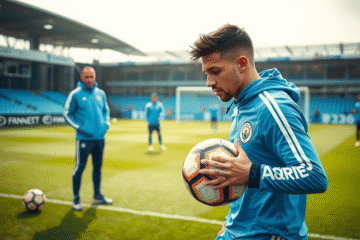 El Diablito Echeverri entrenando en el Manchester City, comparando su experiencia con Gallardo en River Plate.