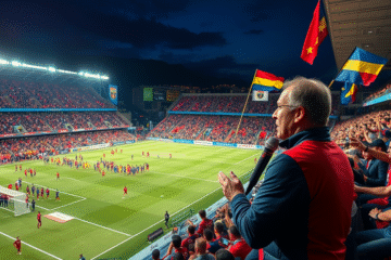 River Plate vs Barcelona SC en un crucial partido de la Copa Libertadores 2025, narrado por Lito Costa Febre.