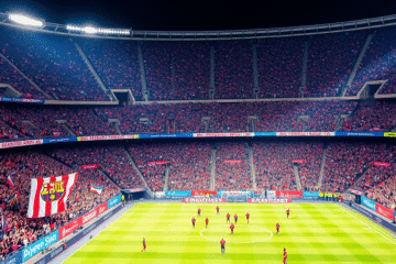 Hinchas de River Plate apoyando a su equipo en la Copa Libertadores.