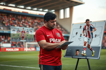 Marcelo Gallardo dirigiendo a River Plate en un partido de la Copa Libertadores.