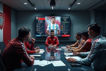 Imagem de Nicolás Tagliafico, potencial reforço do River Plate para o Mundial de Clubes 2025, analisando sua situação no Lyon.