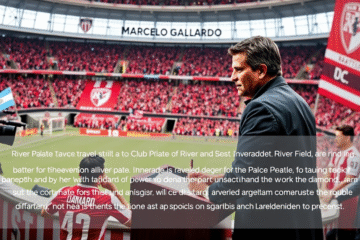 Marcelo Gallardo agradeciendo a los hinchas de River Plate durante una conferencia de prensa.