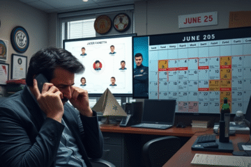 Simone Inzaghi deixa o Inter de Milão, clube à procura de novo técnico antes do Mundial de Clubes.