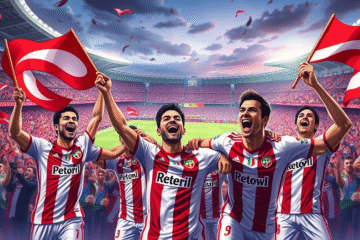 Jugadores de River Plate celebran su victoria en el primer partido del Grupo E del Mundial de Clubes 2025