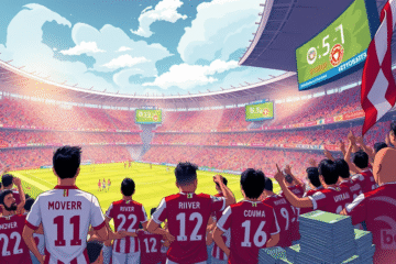 Jogadores do River Plate se preparando para um jogo importante enquanto apostadores analisam estatísticas e cotações.