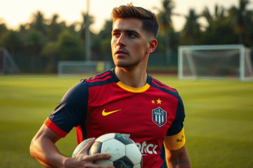 Imagem de Lucas Robertone durante uma partida de futebol, vestindo o uniforme do Almería.