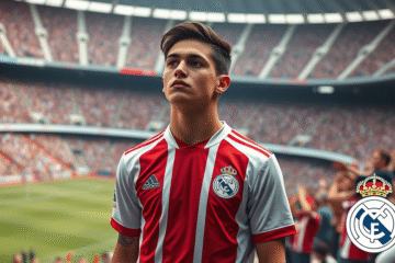 Imagem de Franco Mastantuono prestes a se transferir para o Real Madrid.