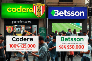 Comparación de casas de apuestas Codere y Betsson en Argentina