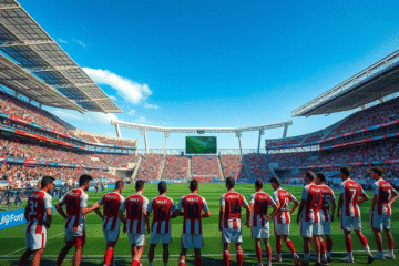 Jogadores do River Plate preparados para a estreia no Mundial de Clubes 2025