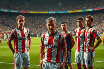 Marius Høibråten passa direto pelos jogadores do River Plate antes da partida.