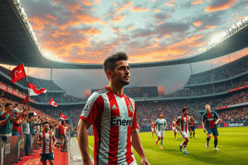 River Plate e Monterrey se enfrentando no Mundial de Clubes 2025, com destaque para Sergio Ramos.