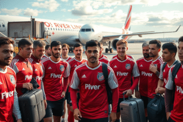 Jogadores do River Plate treinando para o Mundial de Clubes 2025