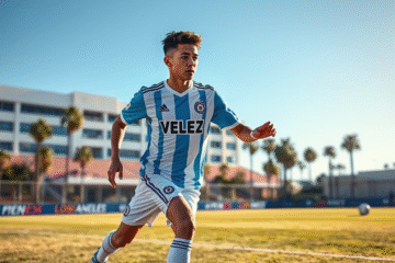 Maher Carrizo en acción durante un partido de fútbol