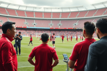 Jogadores do River Plate em treino aberto antes do Mundial de Clubes