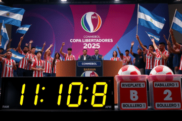 Sorteio dos oitavos de final da Copa Libertadores 2025 com River Plate e Universitário