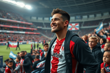 Exequiel Palacios demonstra carinho pelo River Plate ao visitar Argentina