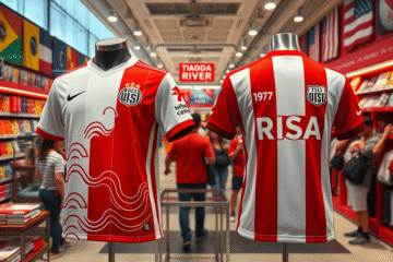 Imagem da nova camiseta do River Plate para a temporada 2025/26