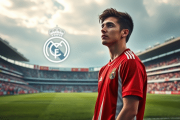 Franco Mastantuono, jovem talento do River Plate, em negociações para se transferir para o Real Madrid.
