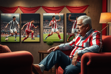 Reinaldo Merlo durante entrevista sobre jogadores do River Plate, destacando Enzo Pérez e novas promessas.