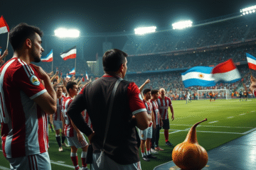 Jugadores del River Plate durante un partido en el Mundial de Clubes, con enfoque en Germán Pezzella jugando como titular.