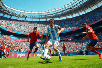Franco Mastantuono em sua estreia pela Seleção Argentina contra o Chile