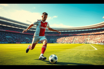 Román Vega em ação no campo, destaque do Argentinos Juniors.