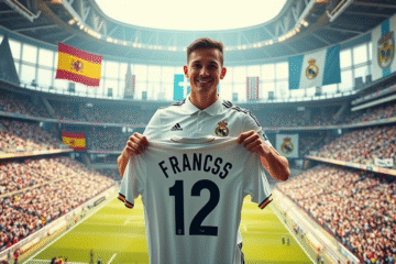 Franco Mastantuono em campo após ser vendido ao Real Madrid por um valor recorde