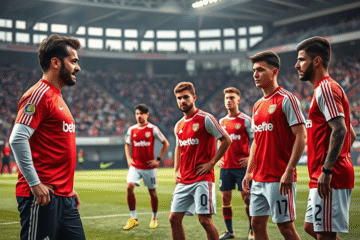 Jogadores do River Plate em preparação para o Mundial de Clubes 2025