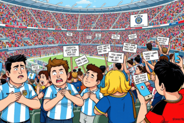 Aficionados de fútbol reaccionando a la derrota de Boca Juniors contra Bayern de Múnich, con memes en redes sociales.