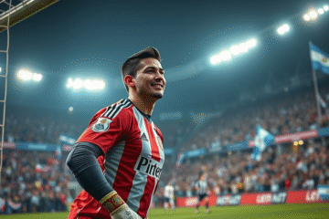 Imagen de Jeremías Ledesma preparándose para el partido de Copa Argentina con River Plate.