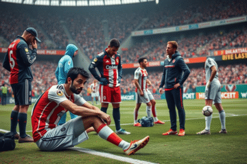 Sebastián Driussi entrenando con molestias en una sesión de River Plate