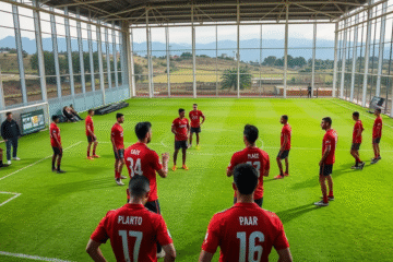 Equipo de River Plate preparando su logística para enfrentar a Libertad en la Copa Libertadores.