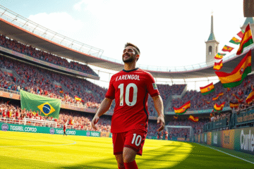 Jorge Carrascal con la camiseta de Flamengo durante un entrenamiento