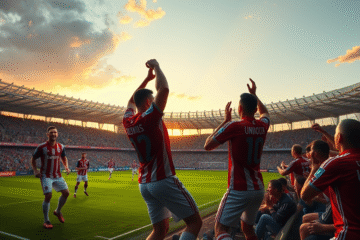 Imagen destacada de un partido entre River Plate y Unión en la Copa Argentina