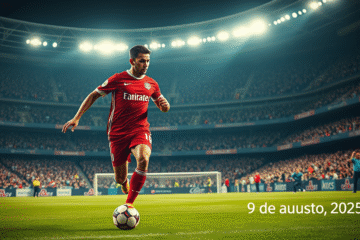 Santiago Montiel jugando para Independiente en el partido contra River Plate