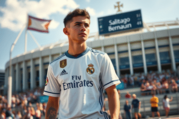 Franco Mastantuono entrenando con equipamiento del Real Madrid