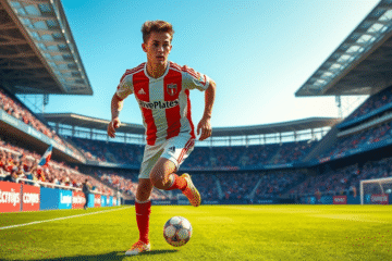 Alex Woiski durante un entrenamiento con el equipo de Reserva de River