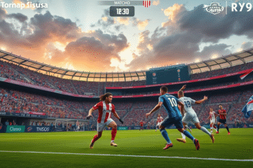 River Plate enfrentándose a Independiente en el Estadio Libertadores de América
