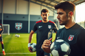 Juan Carlos Portillo entrenando en River Plate