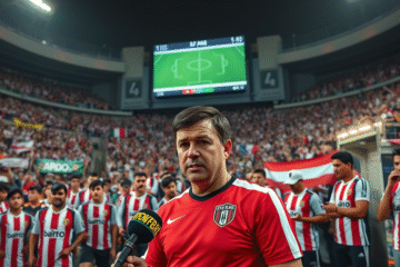 River Plate enfrentando a Libertad en la Copa Libertadores 2025