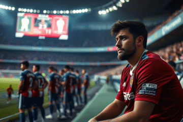 Miguel Borja en acción durante el partido contra Libertad