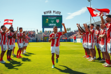 Juan Carlos Portillo celebrando su recuperación con River Plate