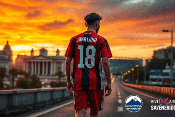 Imagen de Jonás Luna, exjugador de River Plate, ahora en Montevideo Wanderers.